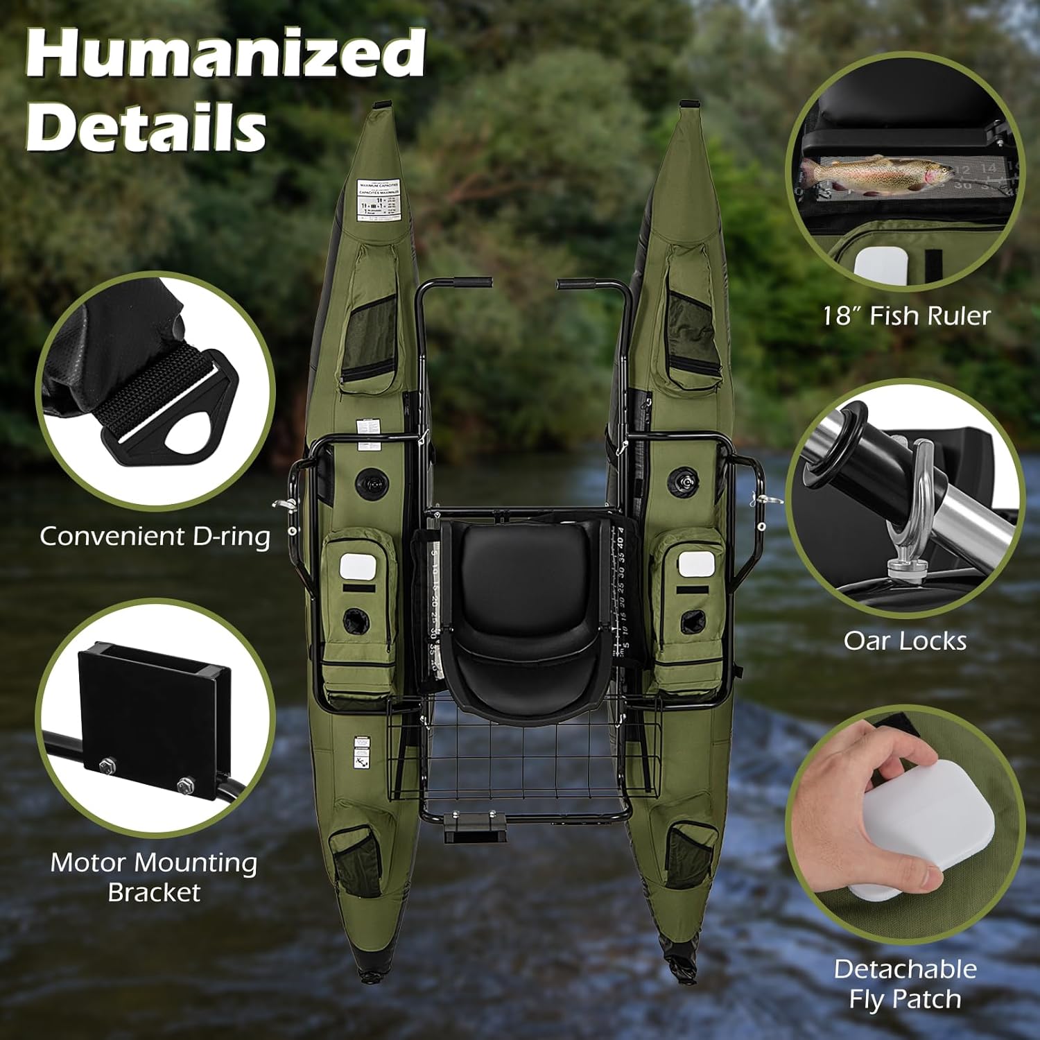 Belly Boat Gonfiabile per Adul - Fishing Boat Paddle recensione e prezzo